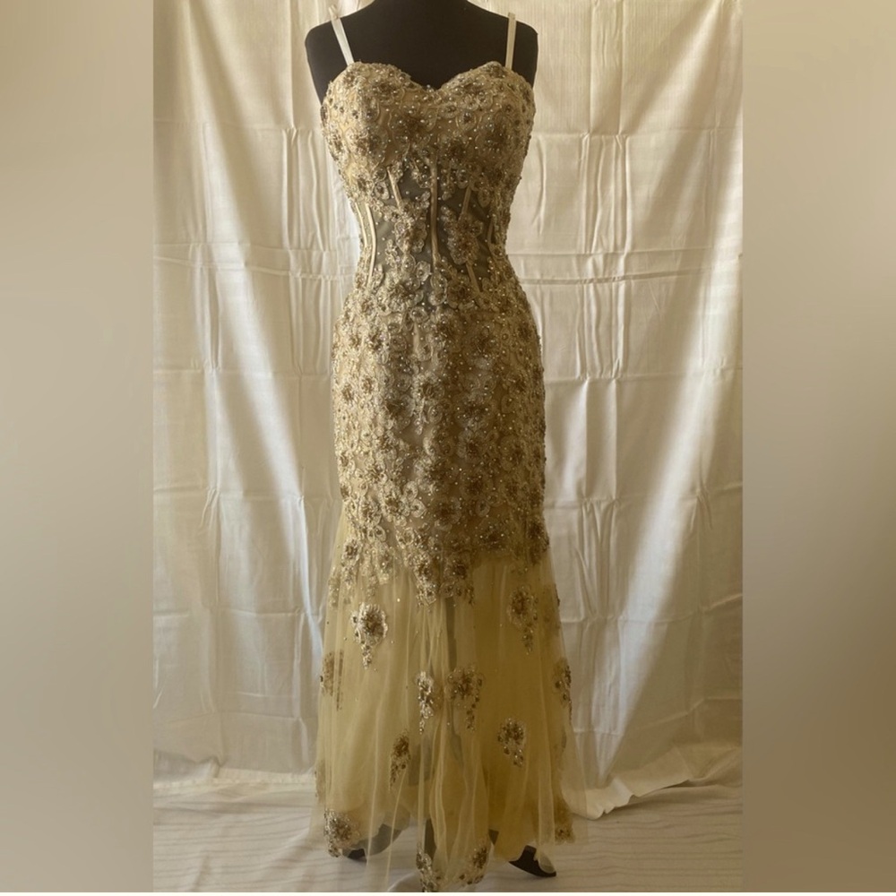 Calling Young Divas: stunning Jovani corset gown with intricate embroidery🔥🔥🔥